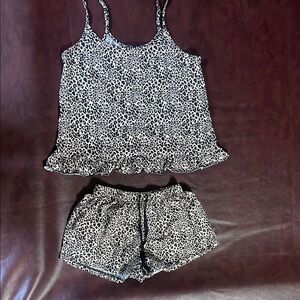 Leopard Print Pajama Set